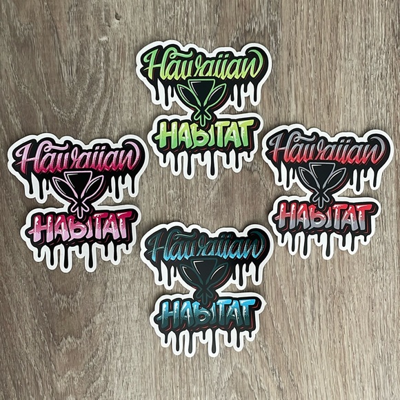 Free With Bundle! Choice of 1 Hawaiian Habitat Limited Edition Ombré Sticker - Picture 1 of 4